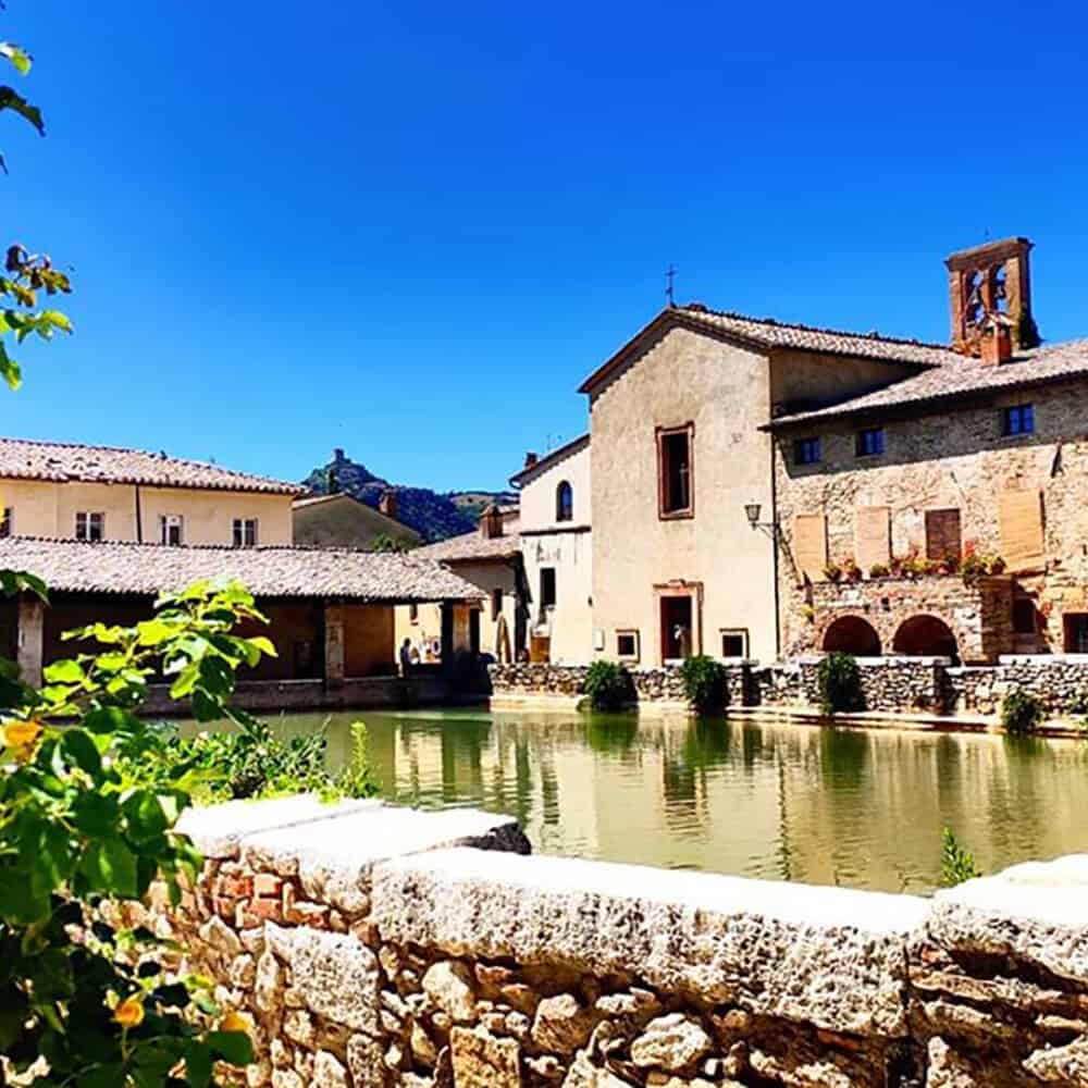 the hotsprings of Bagno Vignoni in Tuscany