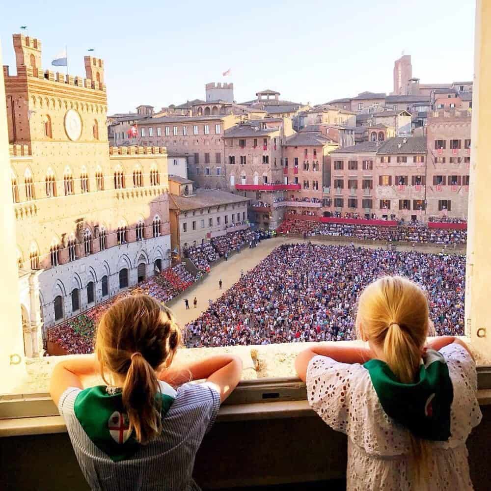 exclusive view Palio di Siena