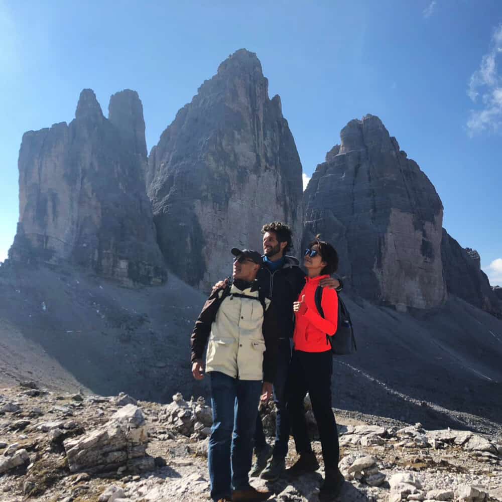 Tre Cime di Lavaredo the three peaks of Dolomites trekking tour