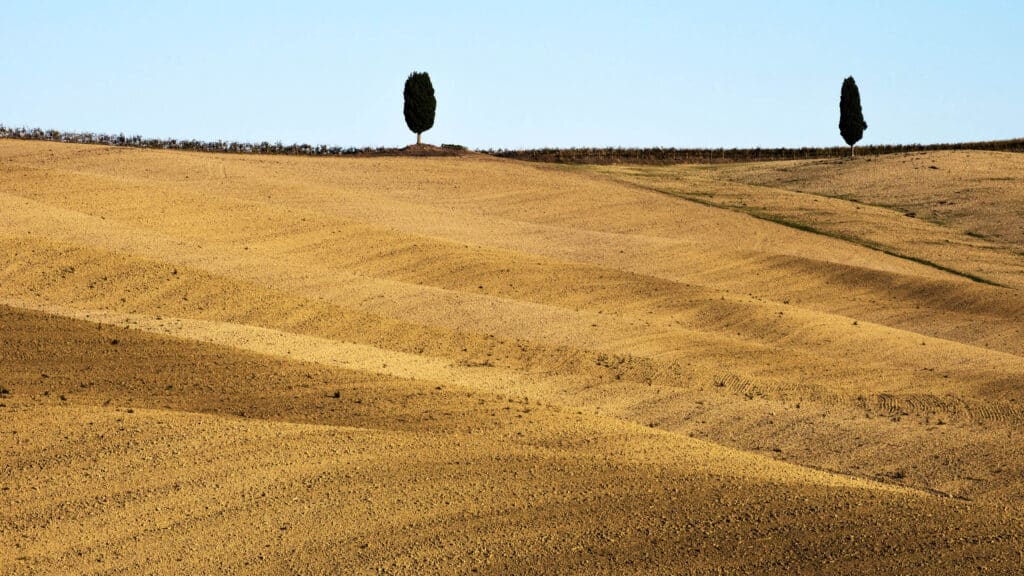 Crete Senesi rolling hills in Tuscany