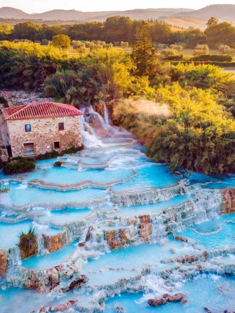 natural spa hot springs Tuscany